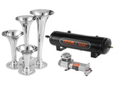 Train Horns Kit, 4 Trumpet Air Horn Kit, 150dB Train Horns for Pickup Trucks, 12V 160 psi Air V952-QLBYCQGTZ12VB362GV9