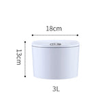 Desktop Sensor Trash Can Battery Operated Automatic Mini Waste Basket with Lid for Desk and Vehicle V1294-YM0717-10095276