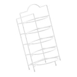 5 Tier Dish Storage Rack Food Preparation Serving Stand Kitchen Plate Organizer for Hot Pot Family V1294-YM0901-3118250143311