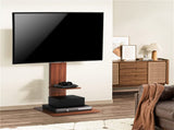 Heavy Duty TV Floor Stand Adjustable Mount 65 Black Brown V178-66739