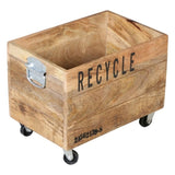 INDUSTRIAL RECYCLE BASKET ON CAST IRON WHEELS V742-M5789