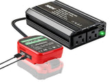 300W Power Inverter Compatible with Makita, DC 18V to AC 110-120V Battery Inverter, Portable Battery V1107-CS-MZJSDHHY10