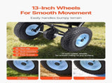 Lawn Spreader, 100LBS Capacity, Walk-Behind Push Spreader, 0-9.8ft Spreading Width, 13 in All V952-TCSBJ100LBSPEB08E001V0