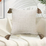 SOGA 2X 50cm Beige Pillow Textured Throw Cover, Luxurious Rib Knit Ribbed Cotton Throw Pillow FRENCHCUSHION203X2