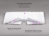 Flammi Steam Pocket Mop Replacement Pads for Shark S3500 Series S3501 S3601 S3550 S3901 SE450 V1259-DP01-A-4026