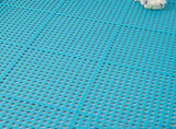 10PCS Suction Cup Floor Mats Anti Slip Plastic Mosaic Bath Mat for Kitchen Bathroom Blue V1294-YM0716-3112220042314