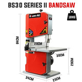 Baumr-AG Bandsaw Wood Cutting Band Saw Portable Wood Vertical Benchtop Machine V219-TOLBDSBMRBS30