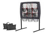 Everfit Baseball Pitching Net Training Target Softball Practice 9 Hole Black SN-B-007-BK