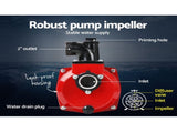 Giantz Petrol Water Pump, 2" 7HP Max High Flow Transfer Fire Fighting Pumps Rain Tank Oil Irrigation PUMP-2INCH-235-RDBK