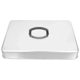 Stainless Steel Griddle Dome Lid with Heat-Retaining Handle for Melting Cheese, Steaming Food and V1189-LC-HW-00681