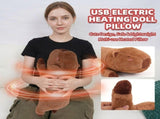 USB-Powered Capybara Plush Heating Pillow Cute Cartoon Animal Design for Warmth and Comfort, V1341-ZY-5VVR8TE3