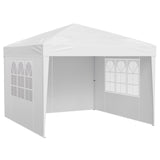 Pop Up Canopy, 2.95 x 2.95 m Instant Canopy Portable Gazebo with 3 Sidewalls & 2 Ventilated Windows, V952-DCSYPPBK1010EPGQXV0