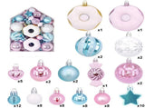 72 Pcs Xmas Tree Ornaments Shatterproof Hanging Xmas Ball Ornaments Set for Tree Wreath V1294-YM0901-240709HL02-4