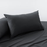 Accessorize Charcoal 400TC Bamboo Cotton Pair of Standard Pillowcases 48 x 73 + 15cm V442-HIN-PILLOWC-BAMBOOCOTTON-CHARCOAL-ST