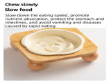 Yellow Ceramic Floral Cat Slow Feeder Set - Dishwasher Safe Pet Dual V888-ELOSUNG49895