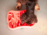 Marley Slowappy Slow Feeder Bowl - Warm Ocean Red V1023-SF-SFDB-OR