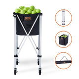 Foldable Tennis Ball Hopper, Holds 150 Tennis Balls, Lightweight Aluminum Alloy Tennis Ball Basket V952-KZDBXSWQTC1535M1IV0