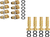 Garden Hose Repair Connector with Clamps Adjustable Twist Hose Nozzle V1258-DP02-C-206