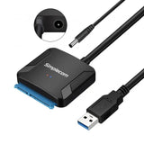 Simplecom SA236 USB 3.0 to SATA Adapter Cable Converter with Power Supply for 2.5' & 3.5' HDD SSD V1202-V2-HXSI-SA236