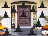 48 PCS Halloween Witch Hats, Black Hanging Witch Hats Porch Yard Decor Witch Costume Accessories V1107-129-24162-BLK-48PCS