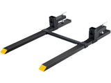 Pallet Forks, 907 kg Clamp on Pallet Forks, 1090 mm Total Length Tractor Bucket Forks with V952-HCS43INCH20006W25V0