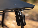 Small Folding Camping Table Portable - Adjustable Height Table with Collapsible Stool and Mesh Layer V1192-AZ-W-14768