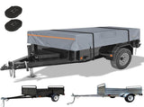 7*12 Heavy Duty RV & Trailer Cover, Travel Trailer Toy Hauler & Camper Cover 420D Dust and UV V1107-CS-JNWZTBFS11