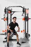 SmartFit M1 Max 130kg Pin Loaded Multi Functional Training Smith Machine Home Gym Power Rack Machine V1025-717331801335