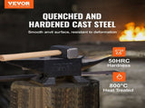 Single Horn Anvil, 22Lbs Cast Steel Anvil, High Hardness Rugged Round Horn Anvil Blacksmith, Large V952-ZT22LBITALIANJYDMV0