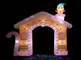 Jingle Jollys Christmas Inflatable Gingerbread Man Candy 3.2M Illuminated Decorations XMAS-INF-DOOR-GINGER-10FT