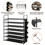 SEDY 7-Tier Shoe Rack Storage Organizer Shelf for 2830 Pairs Bedroom Garage V465-86598
