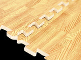 12 Tile EVA Interlocking Gym Floor Mats Wood Colour for Home Yoga V63-821293
