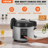 VEVOR Commercial Rice Cooker 60-Cup Non-Stick Pot 13L 12H Keep Warm Restaurant V952-SYDFBLGS13LLIE3JYV3
