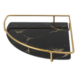 Bathroom Storage Tray Light Luxury Decorative Golden Texture Triangle Bathroom Organiser Tray for V1294-YM0710-3112230084211