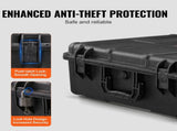 Weatherproof Hard Case, Heavy Duty Protective Dry Box Case with Pre-cut Foam, and Retractable Pull V952-FFYSTX2025CU96KGUV0
