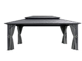 Instahut 3x4.25m Gazebo Hardtop Steel Roof Outdoor Pavilion GAZB-IR-ALU-RF-3X4-ABCD