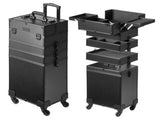 5 in 1 Professional Makeup Train Case Aluminum Cosmetic Case, Rolling Makeup Case Extra Large V952-HZXXLGS5H100K8BZXV0
