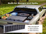 Plastic Collapsible Storage Bins with Lids, 65L 2 Packs, Stackable Folding Storage Crates with V952-KZDSLCWXHHS6YVX56001V0