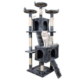 Furtastic 170cm Cat Tree Scratching Post - Dark Grey CAT-EJT-361-DGY