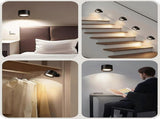 Battery Operated Wall Sconce Set of 2, Rechargeable RGB LED Lights, Remote, Black V1263-JX-5794
