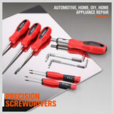 100Pc Screwdriver Set Ratchet Handle Socket Slot Pozi Hex Star Square Bits Rack V465-96026-AU-2