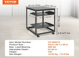15U Open Frame Server 23-40 in Adjustable Depth, Free Standing or Wall Mount Network Server V952-KFSJJH15U2340IWPXV0