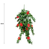 Hanging Red Rose Stem UV Resistant 85cm V637-DP1005848