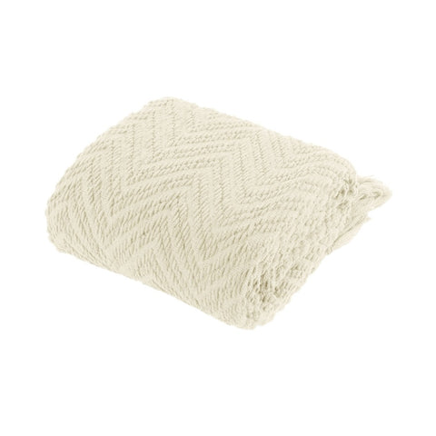 Ezra Cream Knitted Throw Rug V442-ATX-THROW-EZRA-CREAM-RE