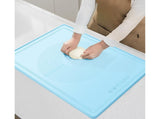 Pastry Mat Non-stick Silica Gel Dough Rolling Mat-Blue S V1263-JX-338