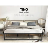 Artiss Bed Frame King Size Metal Bed Frame TINO MBED-C-TINO-K-BK