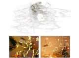 2Pcs 3.5m String Lights LED Christmas Curtain Light for Home Living Room Party Decor V1294-YM0901-3119200142711