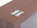 Wooden Tea Storage Organizer with Clear Acrylic Top Window 9 Compartments Eco Friendly Tea Bag V1294-YM0901-3117240213612
