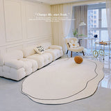 Carpet Simple Thickened Densified Odorless Machine Washable Area Rug for Living Room Irregular Shape V1294-YM0716-3117220170913