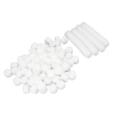 100 Set Hydroponic Grow Baskets Sponges Circular Planting Baskets Plant Growth Sponges White V1294-YM0703-3111230094812